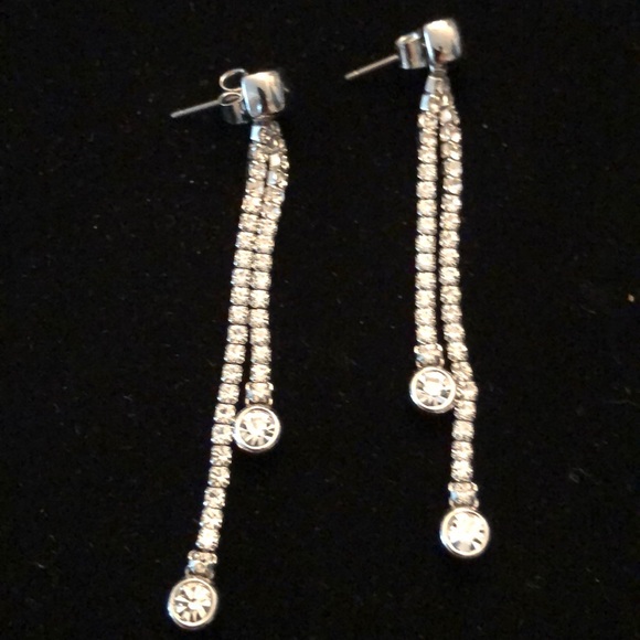 Drop Crystal Earrings - Picture 2 of 4